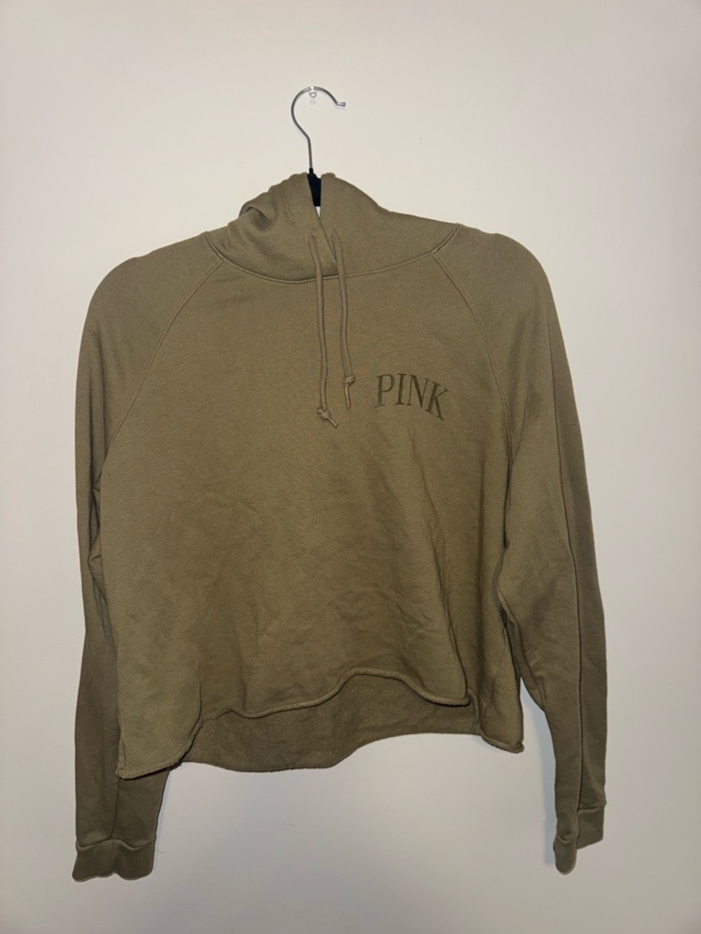 PINK Victoria's Secret Olive Pullover Hoodie